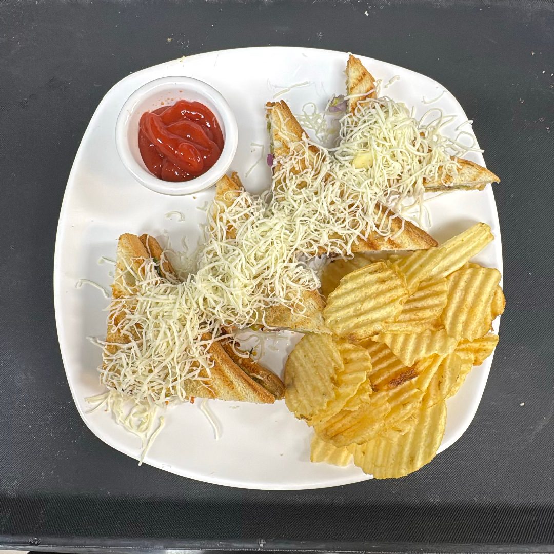 Vegetable Cheese Grill Sandwich.