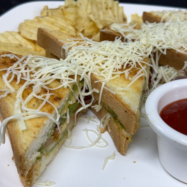 Veg Cheese Grill Sandwich.