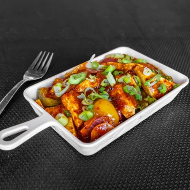 Paneer Chilli (Dry).