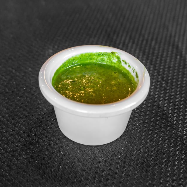 Extra Green Chutney.