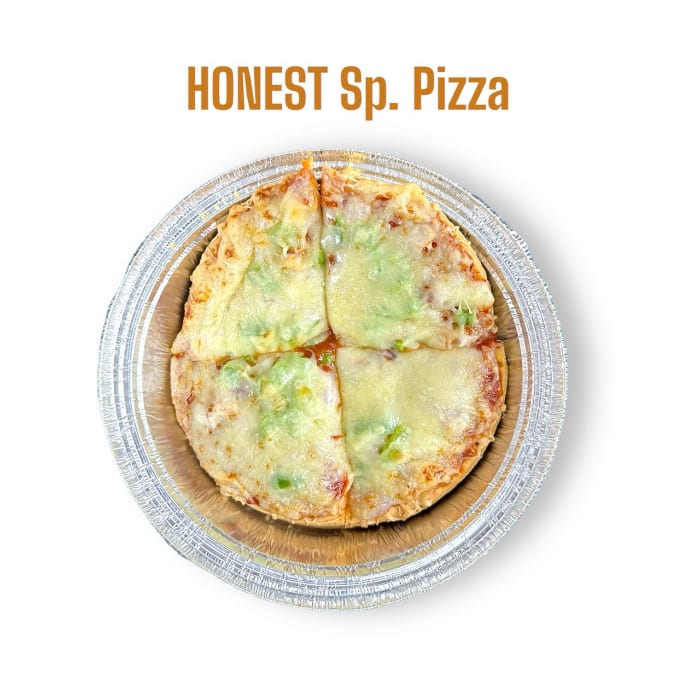 Honest Special Pizza.
